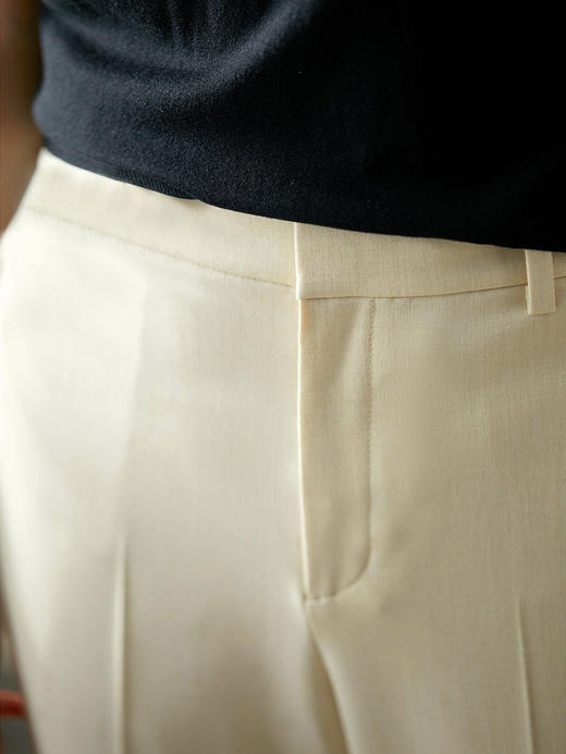 YX【现货7天】高腰九分休闲裤女2024夏季新款潮韩版西装裤宽松显瘦直筒裤子 商品图1