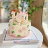 萌翻兔兔手工半翻糖粉嫩蛋糕（蛋糕需提前1天下单，不接急单）【页面往下拉，有尺寸和口味选择】 商品缩略图0
