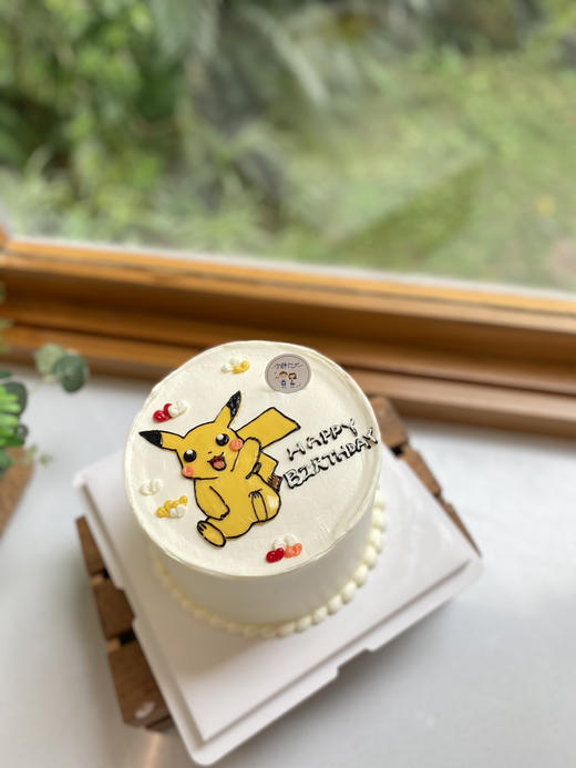 手绘皮卡丘奶油蛋糕 下单前请仔细阅读商品详情 商品图0