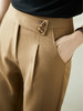 YX【现货7天】九分裤直筒休闲裤女2024新款夏季西装裤韩版宽松显瘦高腰裤子 商品缩略图4