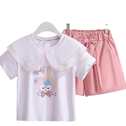 【夏季新款！儿童两件套套装】女童夏装洋气星黛露套装，助你的小公主轻松穿出韩版潮范！新款，网红短裤两件套，清新可爱，给孩子们带来舒适的穿着体验。sh 商品图4