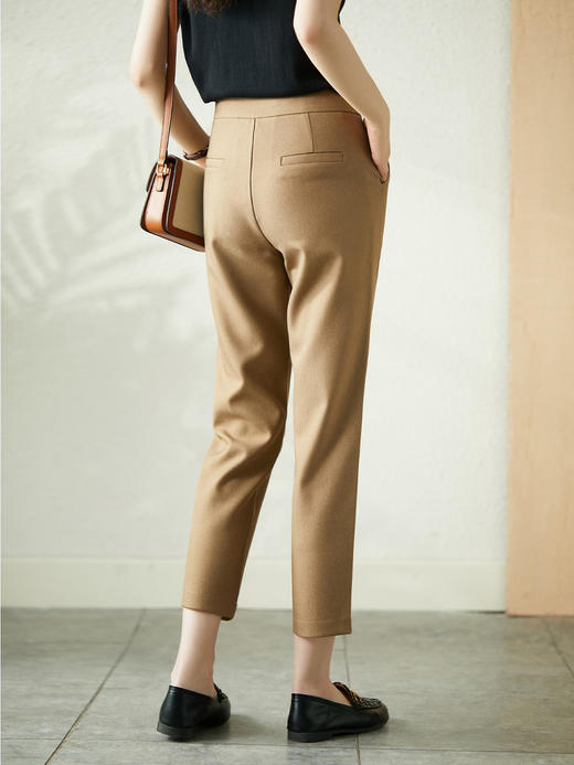 YX【现货7天】九分裤直筒休闲裤女2024新款夏季西装裤韩版宽松显瘦高腰裤子 商品图1