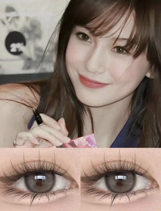 Mixlook·年抛 纯欲天菜【梨花泪】补货到！日系水光瞳 整一个水汪汪拿捏住；染色13.5mm/备注双眼度数 商品图1