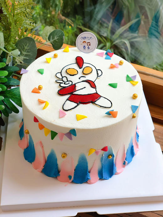 手绘奥特曼奶油蛋糕 下单前请仔细阅读商品详情 商品图1