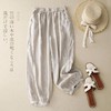 SMZ8488 大码妈妈夏天裤子薄款休闲裤女夏季2023新款棉麻九分灯笼哈伦裤女 商品缩略图0