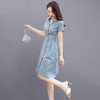 HRZHANG20202连衣裙女夏季2023年新款修身显瘦气质小个子法式夏天衬衫短袖裙子 商品缩略图1