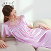 SK-S5807真丝睡裙女夏秋季桑蚕丝丝绸短袖宽松新款睡裙S5807 商品缩略图1