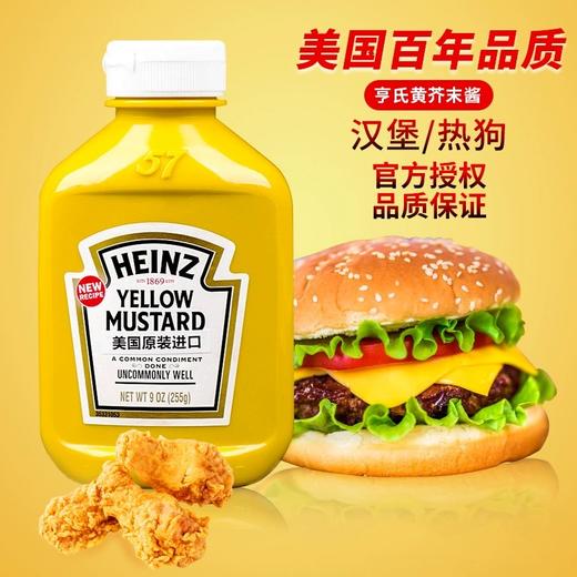 【中欧班列精选2瓶】美国亨氏 黄芥末调味酱 255g*2 商品图0