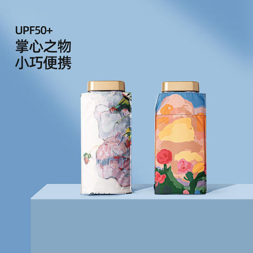 小巧便携胶囊太阳伞防晒防紫外线遮阳晴雨伞两用女迷你五折叠口袋 商品图0