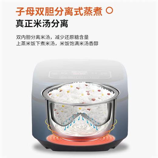 【家用电器】半球低淀粉减控糖家用智能米汤分离沥米水电饭煲 商品图2