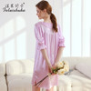 SK-S5809真丝睡裙女夏秋季桑蚕丝丝绸中袖宽松新款睡裙S5809 商品缩略图2