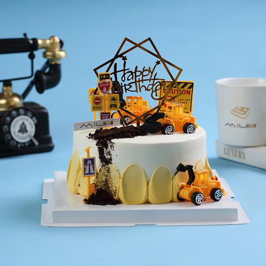 挖呀挖工程车蛋糕 商品图0