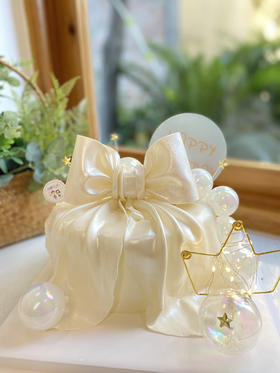 翻糖蝴蝶结奶油蛋糕 下单前请仔细阅读商品详情