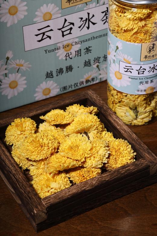 3罐装！天猫旗舰店在售99一罐【华佗济仁云台冰菊20g】五分钟即可冲泡一杯好茶，花朵均匀饱满，茶汤清透 口感纯正，配料表干净无添加，独立瓶装 卫生更放心！ 商品图1