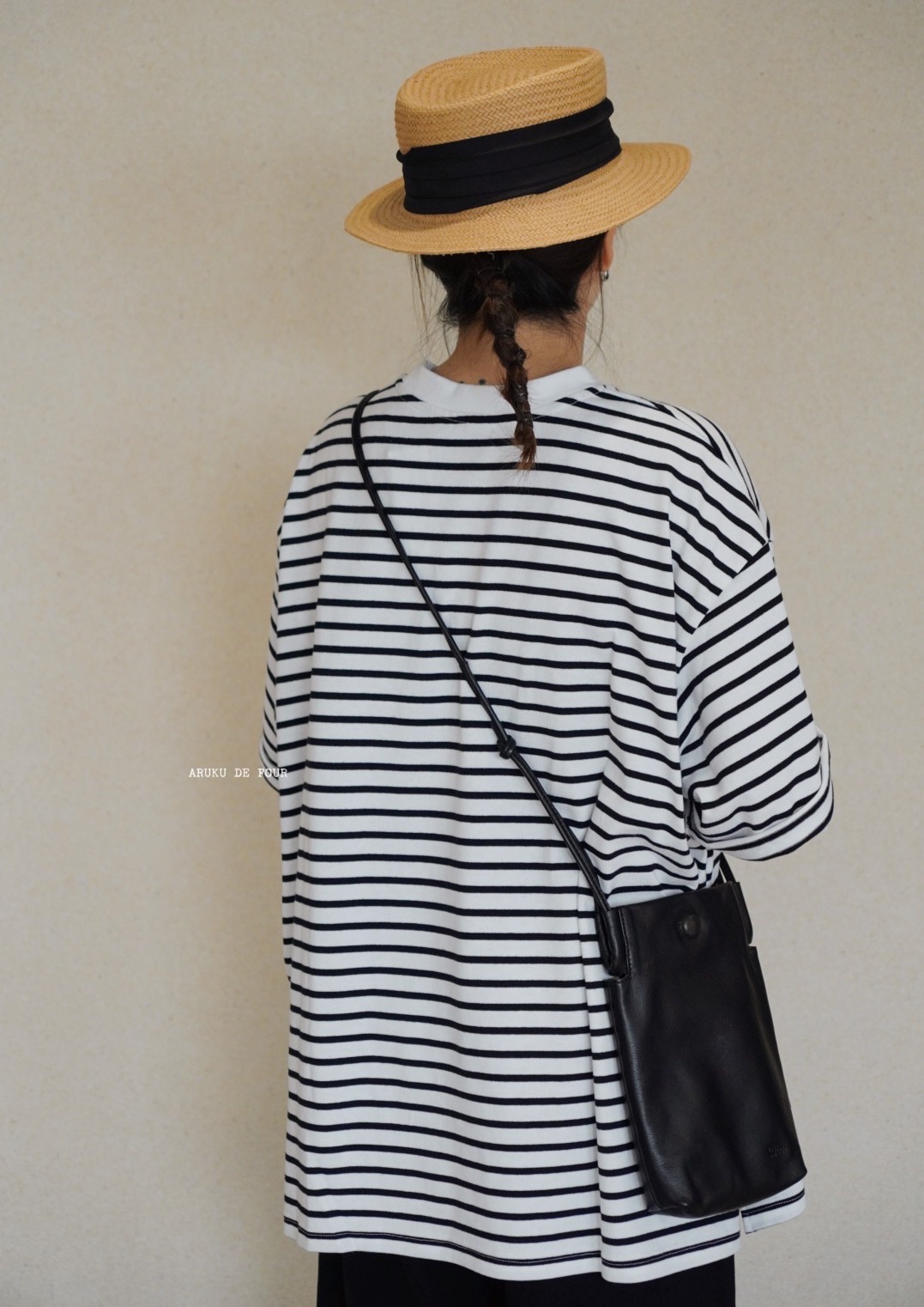 Harvesty3色条纹T恤