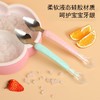 宝宝婴幼儿刮苹果泥勺双头刮泥勺子辅食勺刮水果泥神器硅胶不锈钢 商品缩略图2