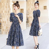 气质典雅，chic极简主义百搭印花中长款法式中长款连衣裙HR-BBL2361 商品缩略图7