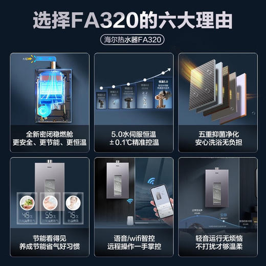海尔（Haier）热水器 JSQ31-16FA320U1 商品图1
