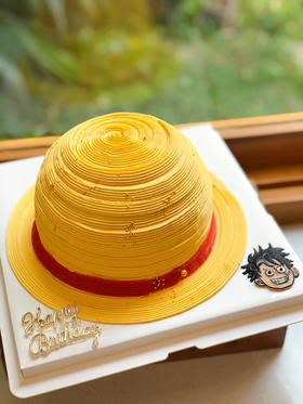 海贼王帽子奶油蛋糕 下单前请仔细阅读商品详情