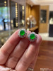 3061707，老坑高冰艳绿蛋面耳钉。具体价格微信咨询 商品缩略图2