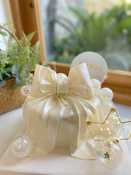 翻糖蝴蝶结奶油蛋糕 下单前请仔细阅读商品详情 商品图1