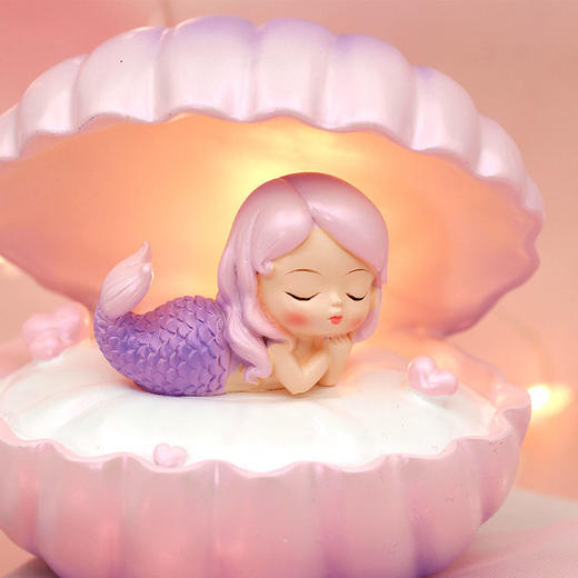 儿童diy手工制作材料美人鱼贝壳灯手工自制创意玩具女孩生日礼物 商品图7