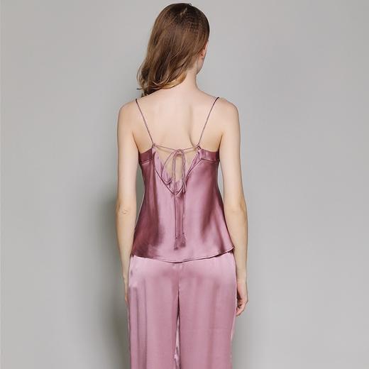 SK-T812819姆米重磅真丝睡衣女性感吊带长裤睡衣套装家居服T8128 商品图2