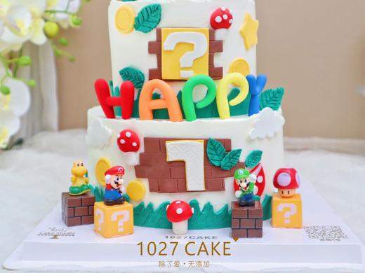1027CAKE  |   超级玛丽 马里奥主题蛋糕 双层蛋糕 商品图2