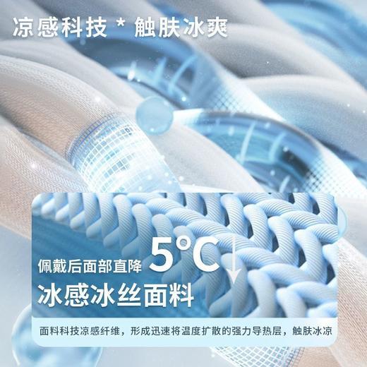 网红冰丝防晒面罩护颈一体全包围遮脸全脸帽檐防紫外线女2023新款 商品图6