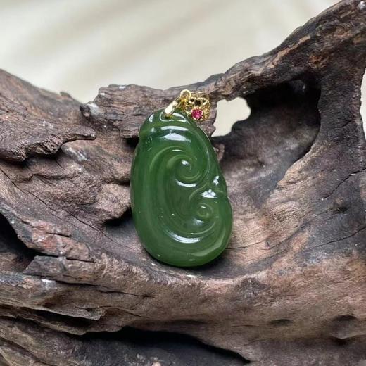 18K碧玉吊坠-如意 商品图0