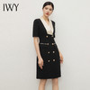 IWY/职业西装连衣裙女气质经理工作服黑白拼接裙子珠宝美容院正装Q13207 商品缩略图2