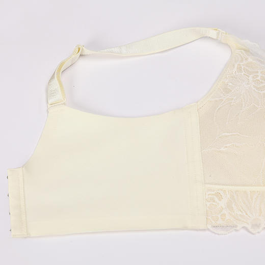 都市丽人舒软挺塑AB杯适穿蕾丝调整型文胸中厚款3/4杯塑身文胸无钢圈内衣四排扣LJ3AA3 商品图7