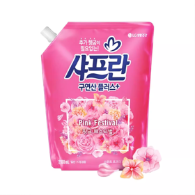 LG 샤프란 핑크페스티벌유연제/리필2.1L