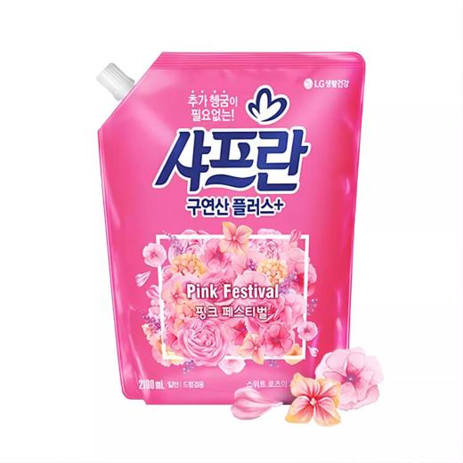 LG 샤프란 핑크페스티벌유연제/리필2.1L 商品图0
