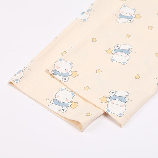 都市丽人眯雅佳26支棉质单面童装棉质薄款长袖长裤类家居服套装JH31B1 商品图7