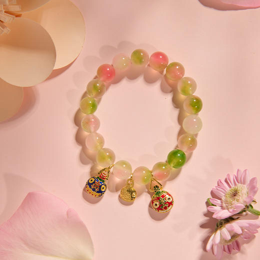 古风手链【象征平安 吉祥祝愿】御猫说 故宫手链手串念珠系列 水晶手链十八子手串佛珠 带流苏 商品图7