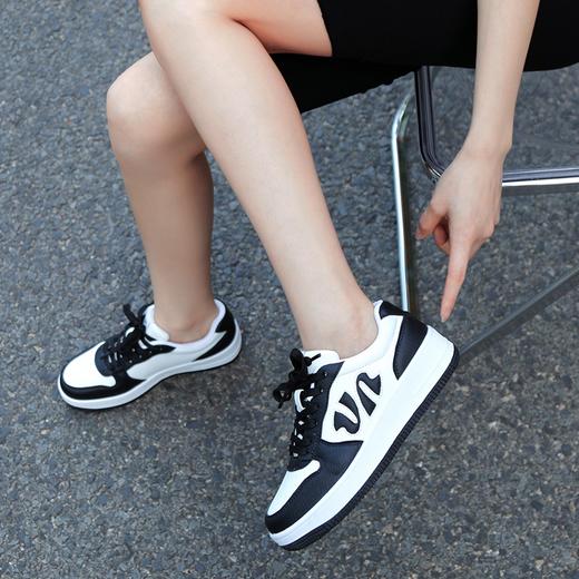 ZHR板鞋熊猫情侣鞋子女夏季透气百搭小白鞋空军一号休闲运动鞋女 商品图1