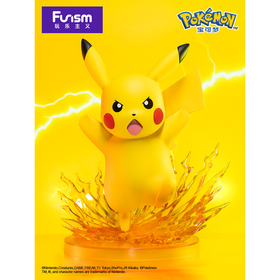 玩乐主义 精灵宝可梦 十万伏特 皮卡丘 潮玩手办摆件