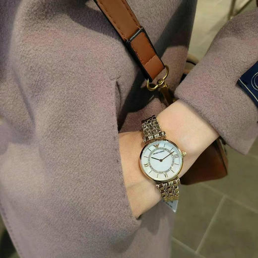 ARMANI/阿玛尼珍珠贝母时尚镶钻摩天轮石英表💎 商品图5