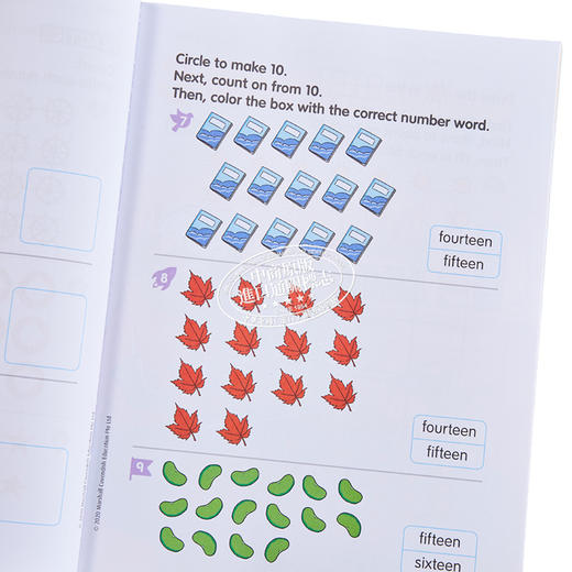 【中商原版】Math in Focus Grade K 焦点数学 预备级K 下册套装 学生书+课外练习作业本 英文原版 美国HMH教材小学新加坡数学 商品图3