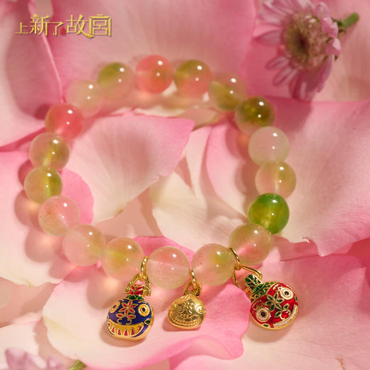 古风手链【象征平安 吉祥祝愿】御猫说 故宫手链手串念珠系列 水晶手链十八子手串佛珠 带流苏 商品图6