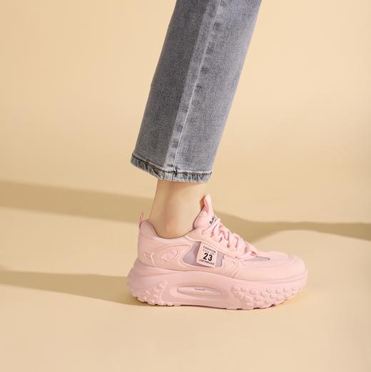 西村名物2023年秋季新款厚底老爹鞋透气薄款休闲运动鞋女X23CM34491 商品图4