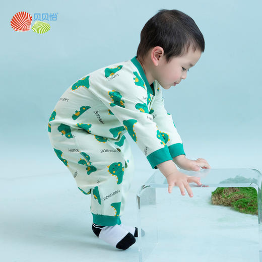 贝贝怡新生婴儿连体衣春秋男宝宝哈衣爬爬服睡衣婴幼儿衣服春装231L2025 商品图2