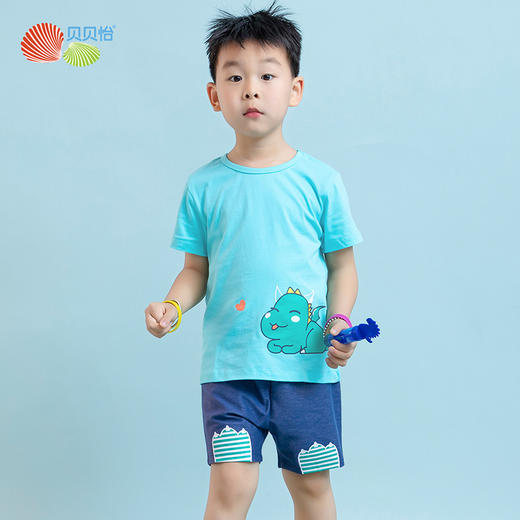贝贝怡男童上衣短裤两件套套装212T2276
 商品图1