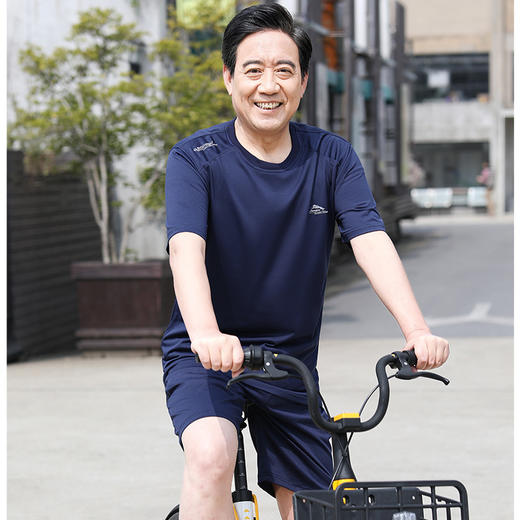 【GZ】无忧购夏季T恤短裤中老年男装父亲运动套装5299（截单后7天发货)25年清仓捡漏 商品图2