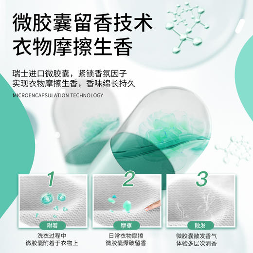 【清野苍兰】植护香水洗衣液香味持久留香氛低泡整箱批家用实惠装 2kg*1瓶+500g*1袋 商品图1