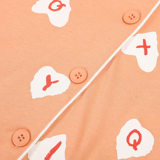 都市丽人快乐妈咪女士睡衣26支棉质单面女士棉质薄款长袖长裤类家居服套装LH3CA7 商品图5