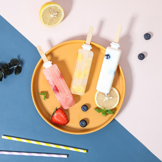 「清凉一夏！两色可选」雪糕模具家用做冰棍冰棒手工冰淇淋冻冰块盒冰糕冰格居家日用自制冰盒棒冰 商品图3