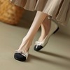 ZHR女鞋休闲小香风浅口单鞋女气质晚晚风温柔鞋软底包头豆豆鞋女 商品缩略图1
