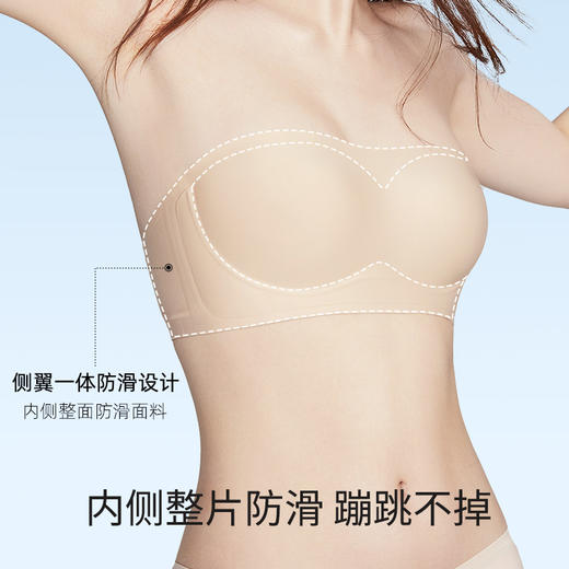 幸棉果冻条两穿无肩带内衣凉感升级款【G】 商品图2